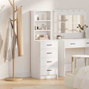 Highboard Hvid 40 x 41 x 135 cm Konstrueret træ