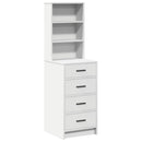 Highboard Hvid 40 x 41 x 135 cm Konstrueret træ