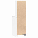 Highboard med skuffe Hvid 40 x 41 x 135 cm Konstrueret træ