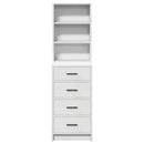 Highboard Hvid 40 x 41 x 135 cm Konstrueret træ