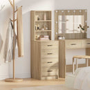 Highboard med skuffe Sonoma-eg 40 x 41 x 135 cm Konstrueret træ