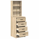 Highboard Sonoma-eg 40 x 41 x 135 cm Konstrueret træ