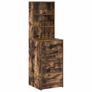 Highboard med skuffe Røget eg 40 x 41 x 135 cm Konstrueret træ