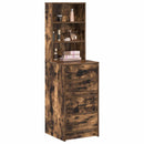 Highboard med skuffe Røget eg 40 x 41 x 135 cm Konstrueret træ