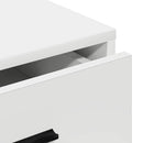 Sideboard med skuffe Hvid 40 x 41 x 75 cm Konstrueret træ