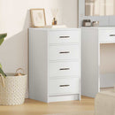 Sideboard med skuffe Hvid 40 x 41 x 75 cm Konstrueret træ