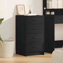 Sideboard med skuffe Sort eg 40 x 41 x 75 cm Konstrueret træ