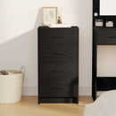 Sideboard med skuffe Sort eg 40 x 41 x 75 cm Konstrueret træ