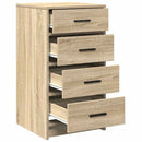 Sideboard med skuffe Sonoma-eg 40 x 41 x 75 cm Konstrueret træ