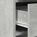 Sideboard Betongrå 40 x 41 x 75 cm Konstrueret træ