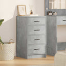 Sideboard med skuffe Betongrå 40 x 41 x 75 cm Konstrueret træ