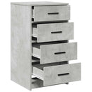 Sideboard Betongrå 40 x 41 x 75 cm Konstrueret træ