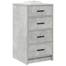 Sideboard Betongrå 40 x 41 x 75 cm Konstrueret træ