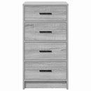 Sideboard Grå sonoma-eg 40 x 41 x 75 cm Konstrueret træ