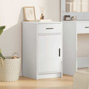 Sideboard med skuffe Hvid 40 x 40.5 x 75 cm Konstrueret træ