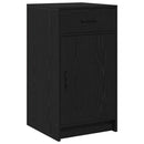 Sideboard med skuffe Sort eg 40 x 40.5 x 75 cm Konstrueret træ