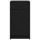 Sideboard med skuffe Sort eg 40 x 40.5 x 75 cm Konstrueret træ