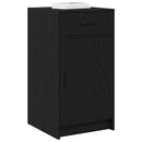 Sideboard med skuffe Sort eg 40 x 40.5 x 75 cm Konstrueret træ