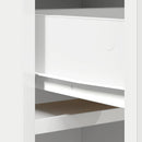 Highboard med skuffe Hvid 40 x 40,5 x 135 cm Konstrueret træ