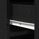 Highboard med skuffe Sort eg 40 x 40,5 x 135 cm Konstrueret træ