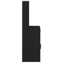 Highboard med skuffe Sort eg 40 x 40,5 x 135 cm Konstrueret træ