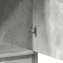 Highboard Beton Grå 40 x 40,5 x 135 cm Konstrueret træ
