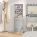 Highboard Beton Grå 40 x 40,5 x 135 cm Konstrueret træ