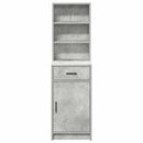 Highboard Beton Grå 40 x 40,5 x 135 cm Konstrueret træ