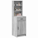 Highboard Grå Sonoma 40 x 40,5 x 135 cm Konstrueret træ