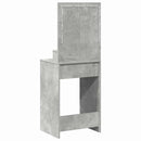 Klædeskab med skuffe Beton Grå 50 x 41 x 135 cm Konstrueret træ