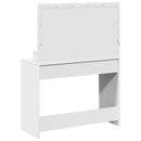 Klædeskab med spejllys Hvid 100 x 41 x 135 cm Konstrueret træ