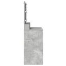 Klædeskab med hylde Beton Grå 100 x 41 x 135 cm Konstrueret træ