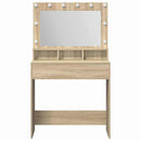 Klædeskab Sonoma eg 75,5 x 41 x 135 cm Konstrueret træ