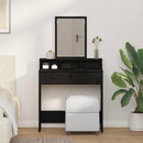 Klædeskab Sort eg 79 x 41 x 140 cm Konstrueret træ