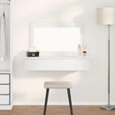 Klædeskab med skuffe Hvid 100 x 40 x 70 cm Konstrueret træ