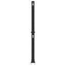 Udendørs Solbruser Sort 217 cm PVC og Aluminium