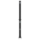 Udendørs Solbruser Sort 217 cm PVC og Aluminium