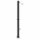 Udendørs Solbruser Sort 217 cm PVC og Aluminium