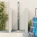 Udendørs Solbruser Sort 217 cm PVC og Aluminium