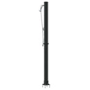 Udendørs Solbruser Sort 217 cm PVC og Aluminium