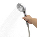 Udendørs Solbruser Sort 217 cm PVC og Aluminium
