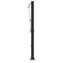 Udendørs Solbruser Sort 217 cm PVC og Aluminium