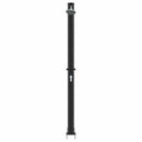 Udendørs Solbruser Sort 217 cm PVC og Aluminium