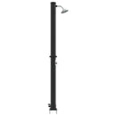 Udendørs Solbruser Sort 217 cm PVC og Aluminium