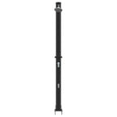 Udendørs Solbruser Sort 217 cm PVC og Aluminium