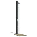 Udendørs Solbruser Sort 217 cm PVC og Aluminium