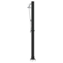 Udendørs Solbruser Sort 217 cm PVC og Aluminium