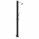 Udendørs Solbruser Sort 217 cm PVC og Aluminium