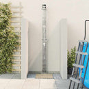 Udendørs Solbruser Sort 217 cm PVC og Aluminium