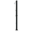 Udendørs Solbruser Sort 217 cm PVC og Aluminium